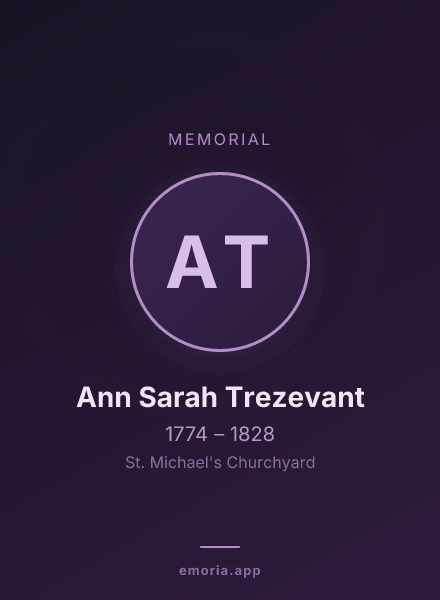 Memorial portrait of Ann Sarah Trezevant
