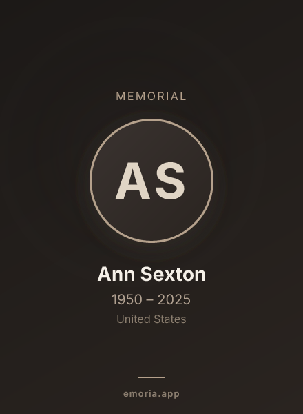 Memorial portrait of Ann Sexton