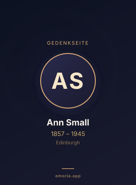 Gedenkportrait von Ann Small