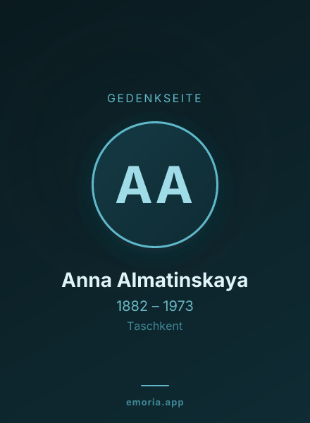 Gedenkportrait von Anna Almatinskaya