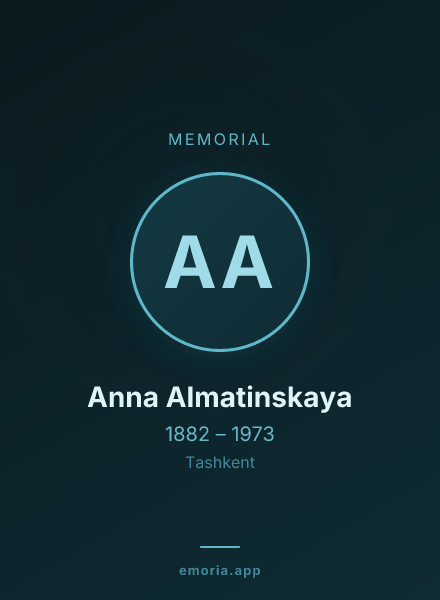 Memorial portrait of Anna Almatinskaya