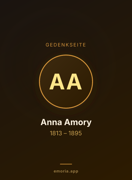 Gedenkportrait von Anna Amory
