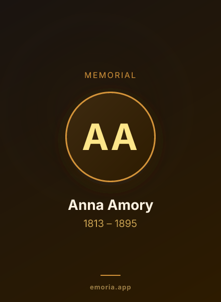 Memorial portrait of Anna Amory