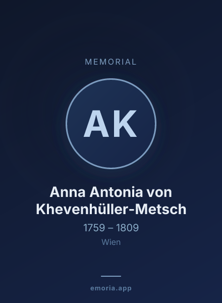 Memorial portrait of Anna Antonia von Khevenhüller-Metsch