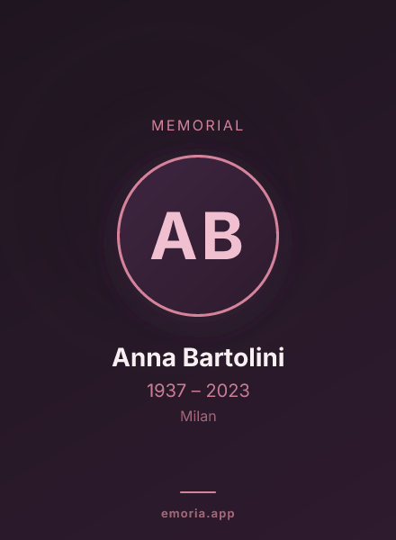 Memorial portrait of Anna Bartolini