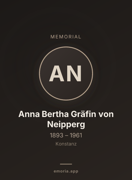 Memorial portrait of Anna Bertha Gräfin von Neipperg