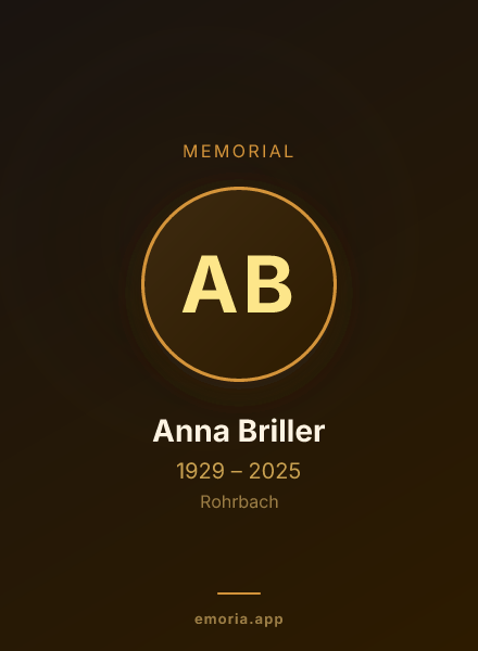 Memorial portrait of Anna Briller