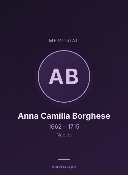 Memorial portrait of Anna Camilla Borghese