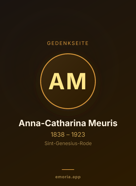 Gedenkportrait von Anna-Catharina Meuris