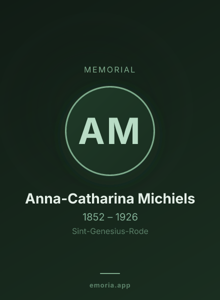Memorial portrait of Anna-Catharina Michiels