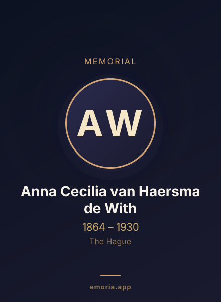 Memorial portrait of Anna Cecilia van Haersma de With