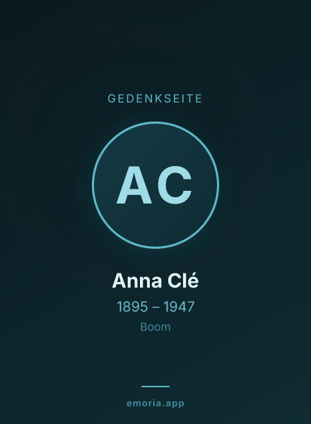Gedenkportrait von Anna Clé