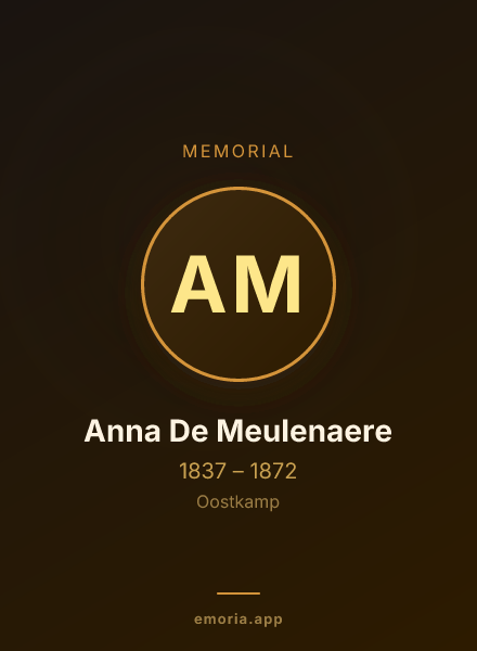 Memorial portrait of Anna De Meulenaere