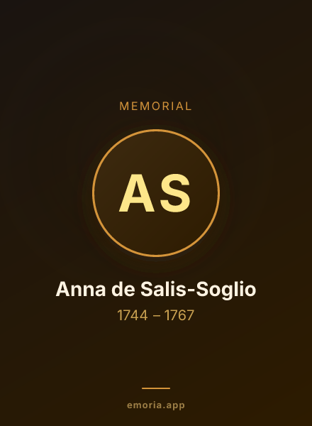 Memorial portrait of Anna de Salis-Soglio