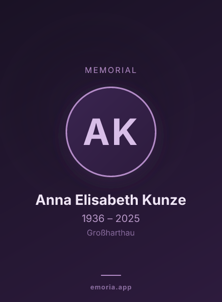 Memorial portrait of Anna Elisabeth Kunze