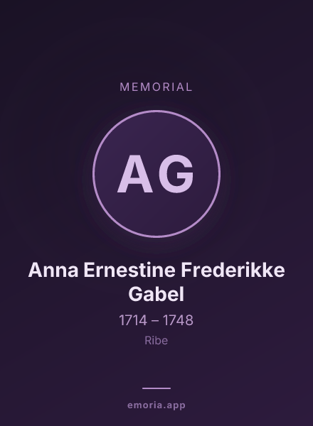 Memorial portrait of Anna Ernestine Frederikke Gabel