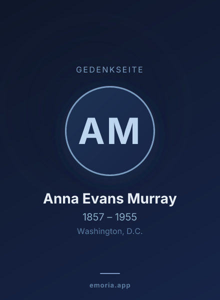 Gedenkportrait von Anna Evans Murray