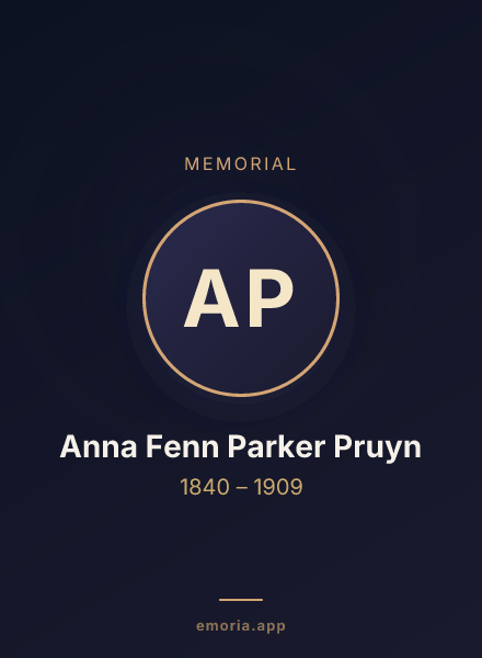 Memorial portrait of Anna Fenn Parker Pruyn