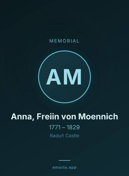 Memorial portrait of Anna, Freiin von Moennich