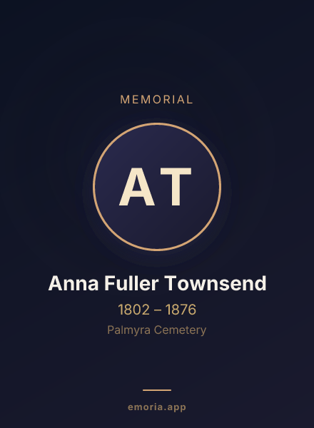 Memorial portrait of Anna Fuller Townsend