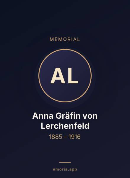 Memorial portrait of Anna Gräfin von Lerchenfeld