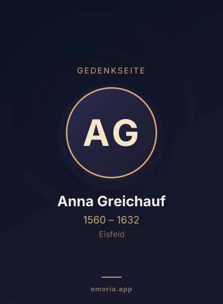 Gedenkportrait von Anna Greichauf