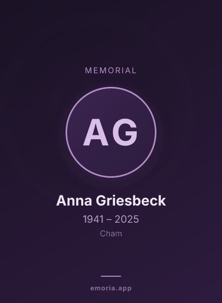 Memorial portrait of Anna Griesbeck