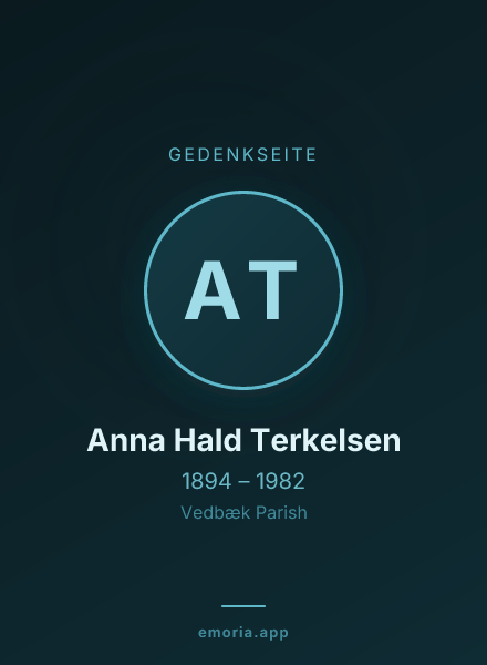 Gedenkportrait von Anna Hald Terkelsen