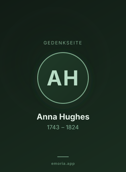 Gedenkportrait von Anna Hughes