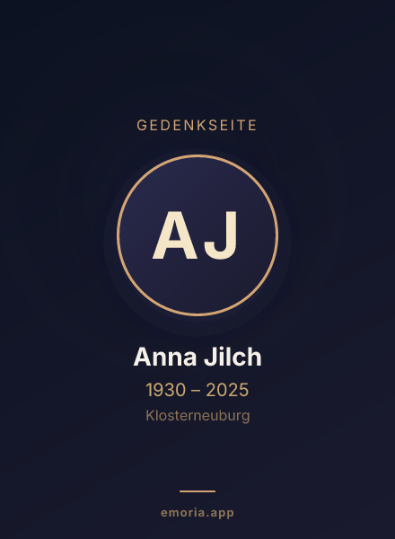 Gedenkportrait von Anna Jilch