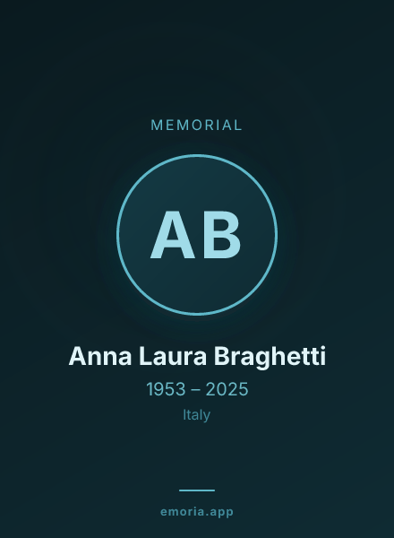 Memorial portrait of Anna Laura Braghetti