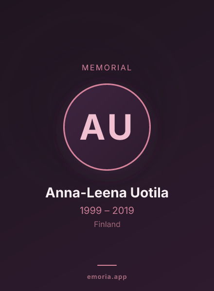 Memorial portrait of Anna-Leena Uotila