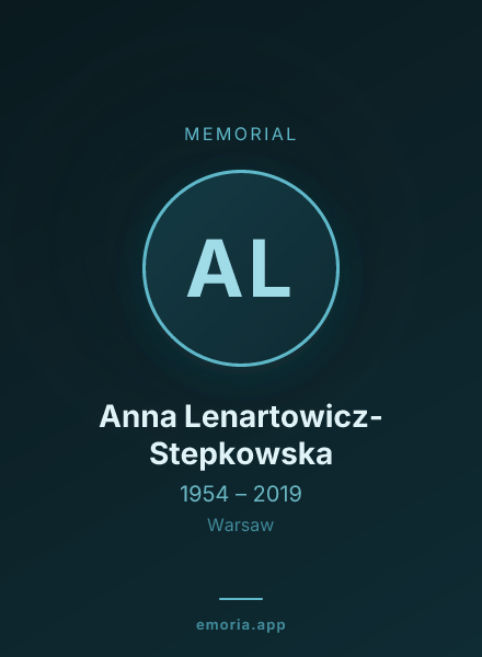 Memorial portrait of Anna Lenartowicz-Stepkowska