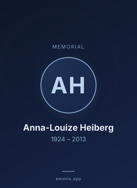 Memorial portrait of Anna-Louize Heiberg