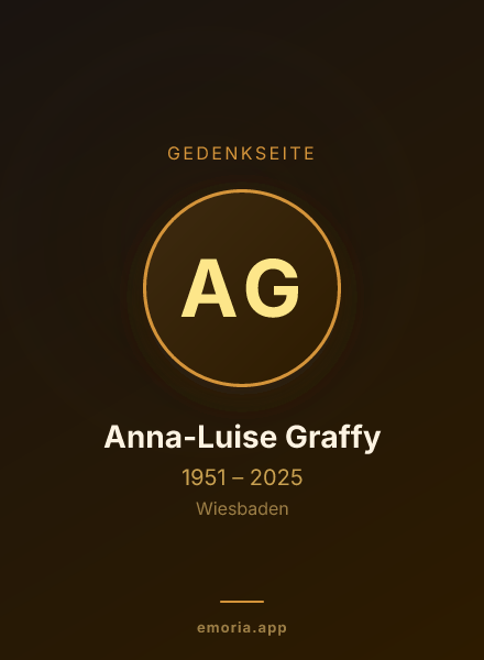 Gedenkportrait von Anna-Luise Graffy