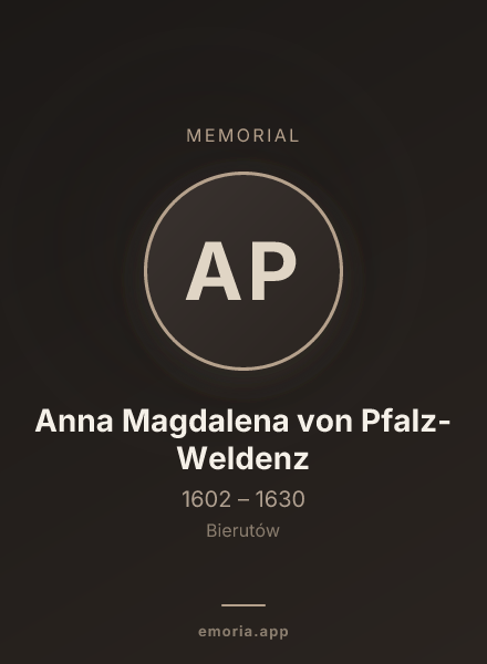 Memorial portrait of Anna Magdalena von Pfalz-Weldenz