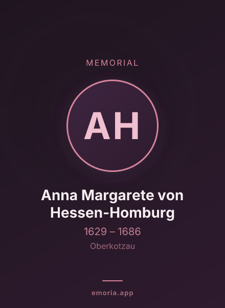 Memorial portrait of Anna Margarete von Hessen-Homburg