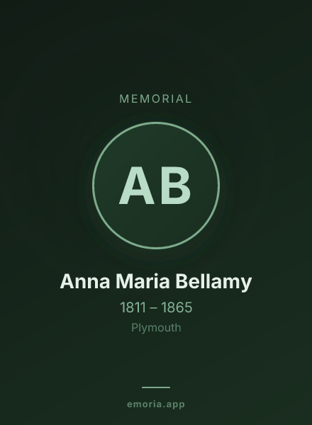 Memorial portrait of Anna Maria Bellamy