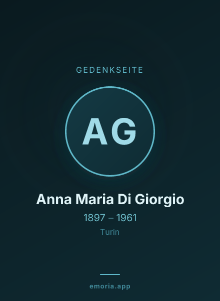 Gedenkportrait von Anna Maria Di Giorgio