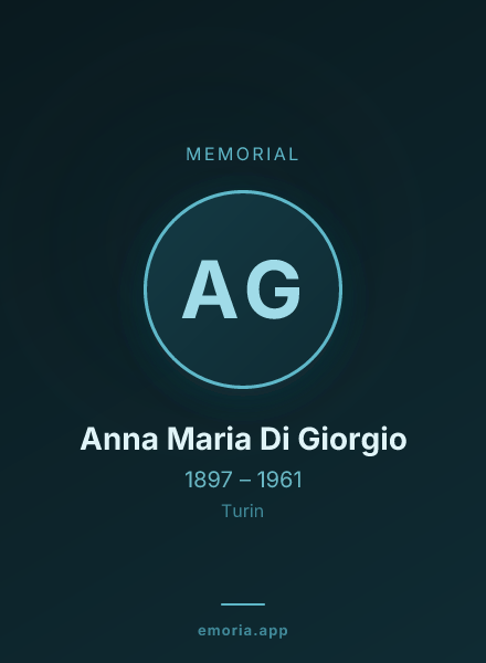 Memorial portrait of Anna Maria Di Giorgio