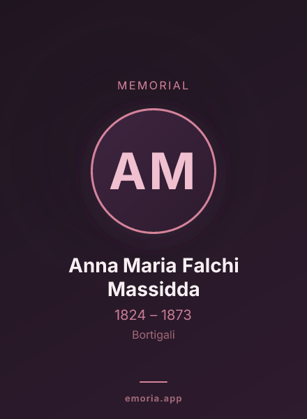 Memorial portrait of Anna Maria Falchi Massidda