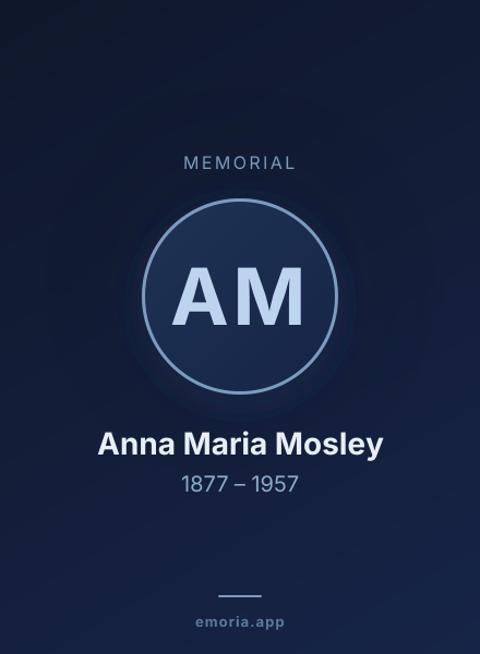 Memorial portrait of Anna Maria Mosley