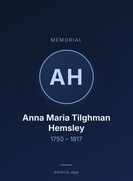 Memorial portrait of Anna Maria Tilghman Hemsley
