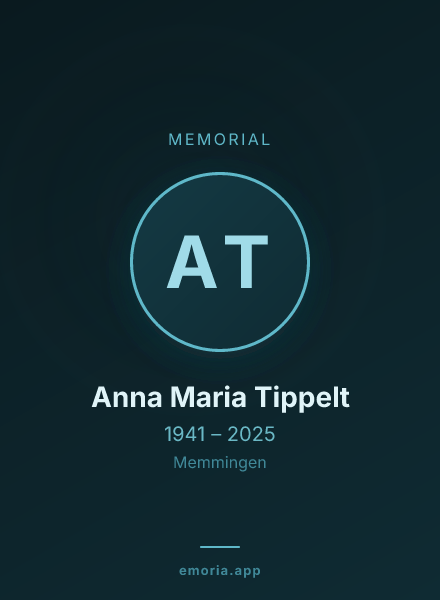Memorial portrait of Anna Maria Tippelt