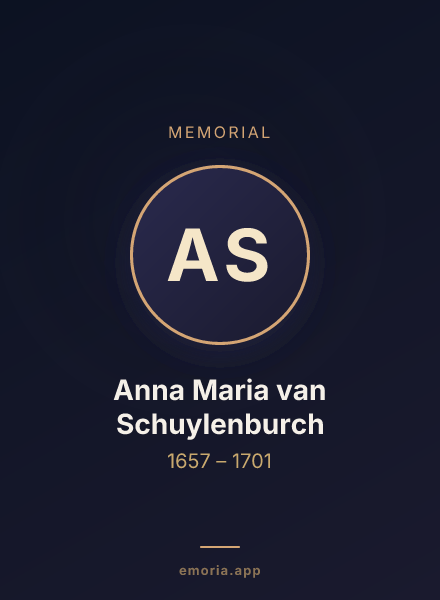 Memorial portrait of Anna Maria van Schuylenburch