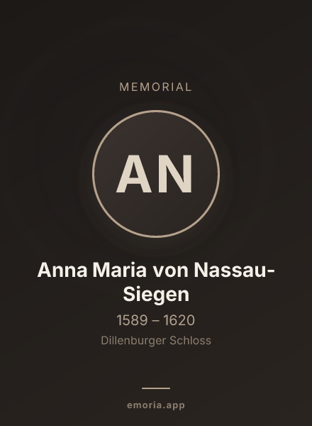 Memorial portrait of Anna Maria von Nassau-Siegen