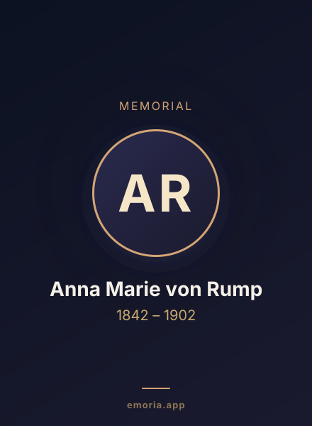 Memorial portrait of Anna Marie von Rump