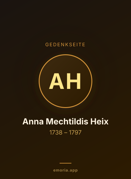 Gedenkportrait von Anna Mechtildis Heix