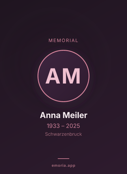 Memorial portrait of Anna Meiler
