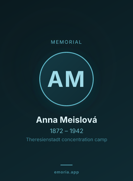 Memorial portrait of Anna Meislová
